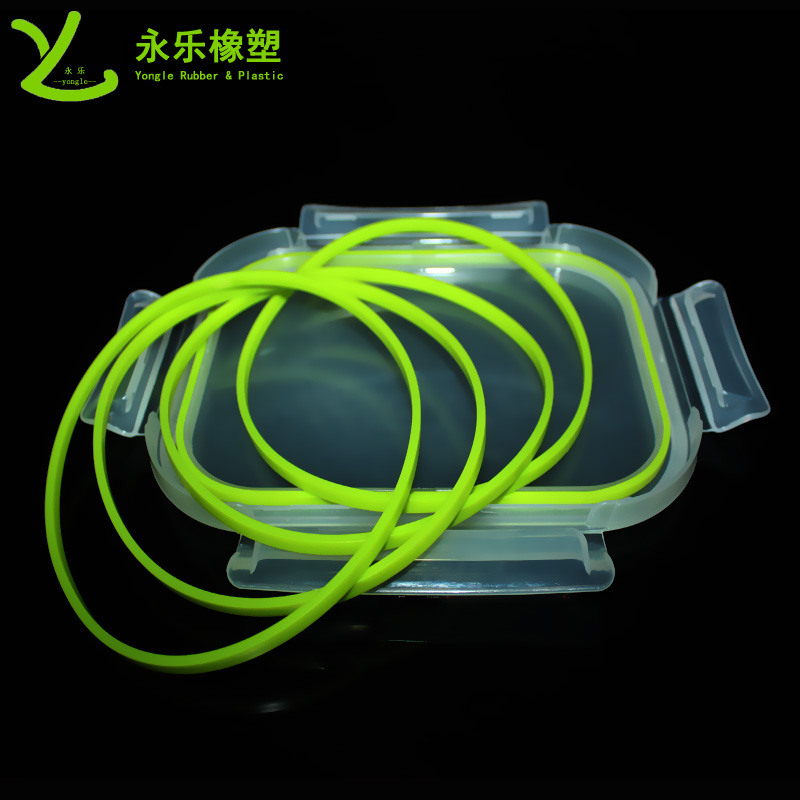 粘接保鮮盒硅膠密封圈，日子型硅膠密封圈，飯盒空心硅膠密封圈