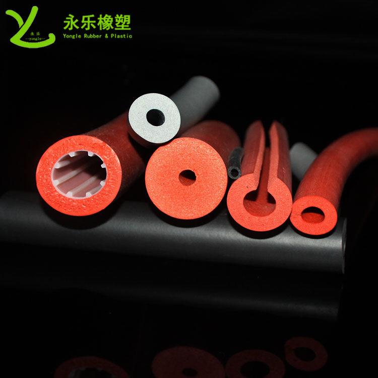 發(fā)泡硅膠管，擠出發(fā)泡硅膠管，耐高溫發(fā)泡硅膠管