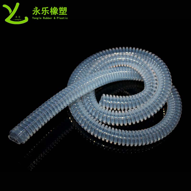 河西呼吸機硅膠波紋管,兒童硅膠呼吸回路,食品醫(yī)療硅膠螺旋回路管