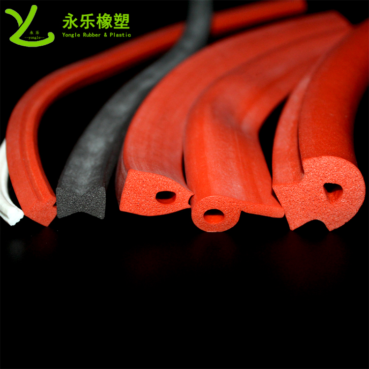 擠出發(fā)泡密封條，定制硅膠發(fā)泡密封條，耐高溫發(fā)泡硅膠密封條