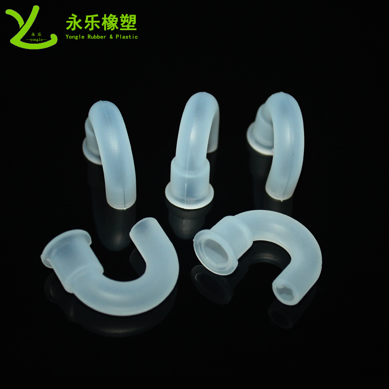 醫(yī)用硅膠彎管，模壓硅膠彎管，血氧儀硅膠彎管