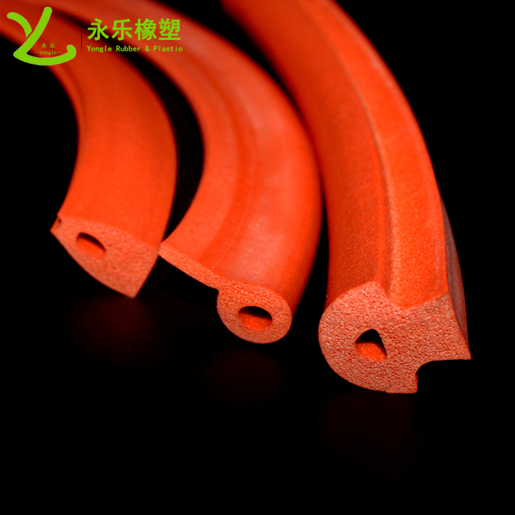 擠出發(fā)泡密封條，定制硅膠發(fā)泡密封條，耐高溫發(fā)泡硅膠密封條