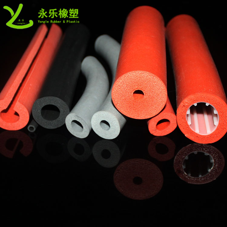 硅膠發(fā)泡管，耐高溫發(fā)泡硅膠管，保溫發(fā)泡硅膠管