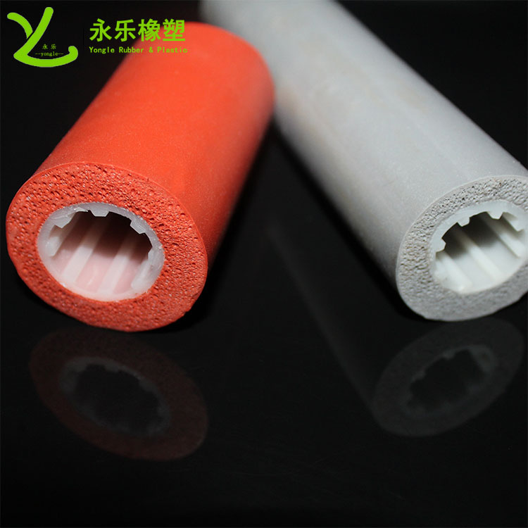 復(fù)合發(fā)泡硅膠管，耐高溫發(fā)泡硅膠管，保溫發(fā)泡硅膠管