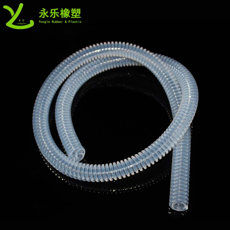 河西呼吸機硅膠波紋管,兒童硅膠呼吸回路,食品醫(yī)療硅膠螺旋回路管