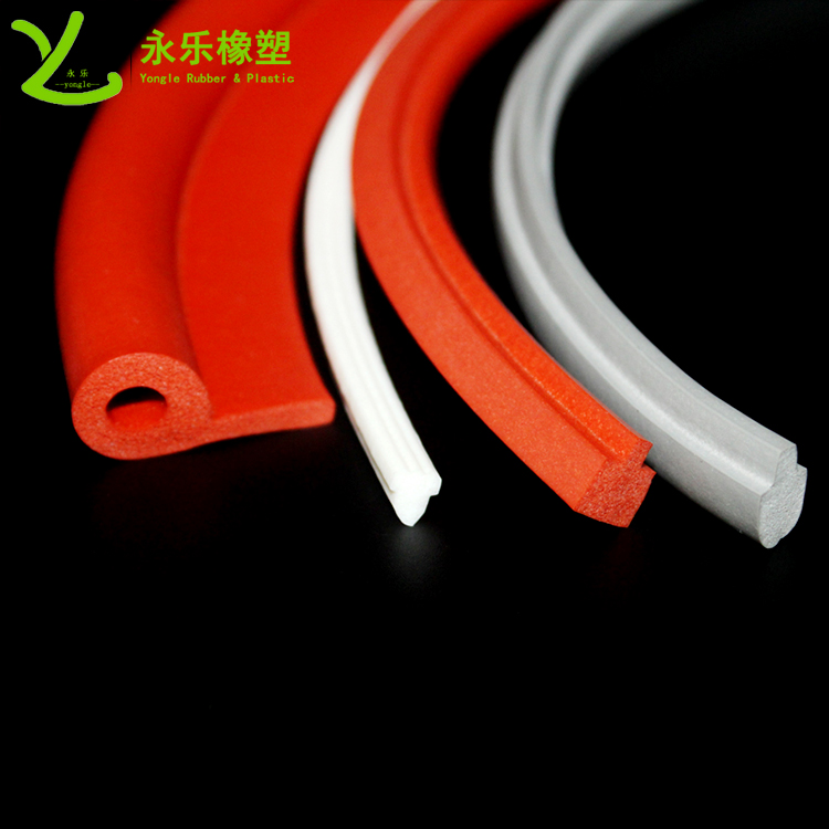 擠出發(fā)泡密封條，定制硅膠發(fā)泡密封條，耐高溫發(fā)泡硅膠密封條