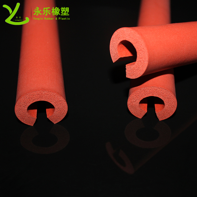 開口發(fā)泡硅膠管，耐高溫發(fā)泡硅膠管，保溫發(fā)泡硅膠管，隔熱發(fā)泡硅膠管
