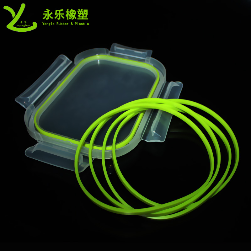 粘接保鮮盒硅膠密封圈，日子型硅膠密封圈，飯盒空心硅膠密封圈