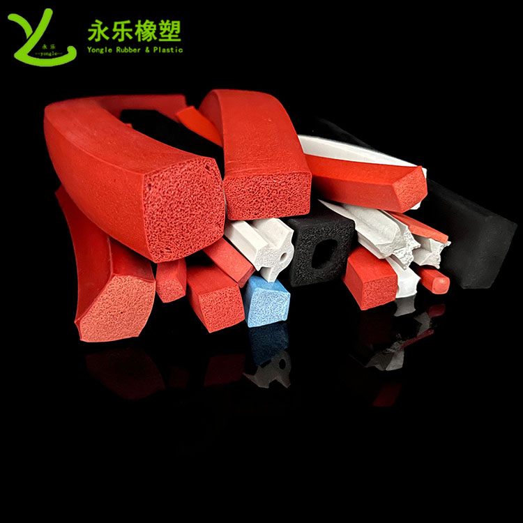 擠出發(fā)泡硅膠條，防水發(fā)泡硅膠條，耐高溫發(fā)泡硅膠條