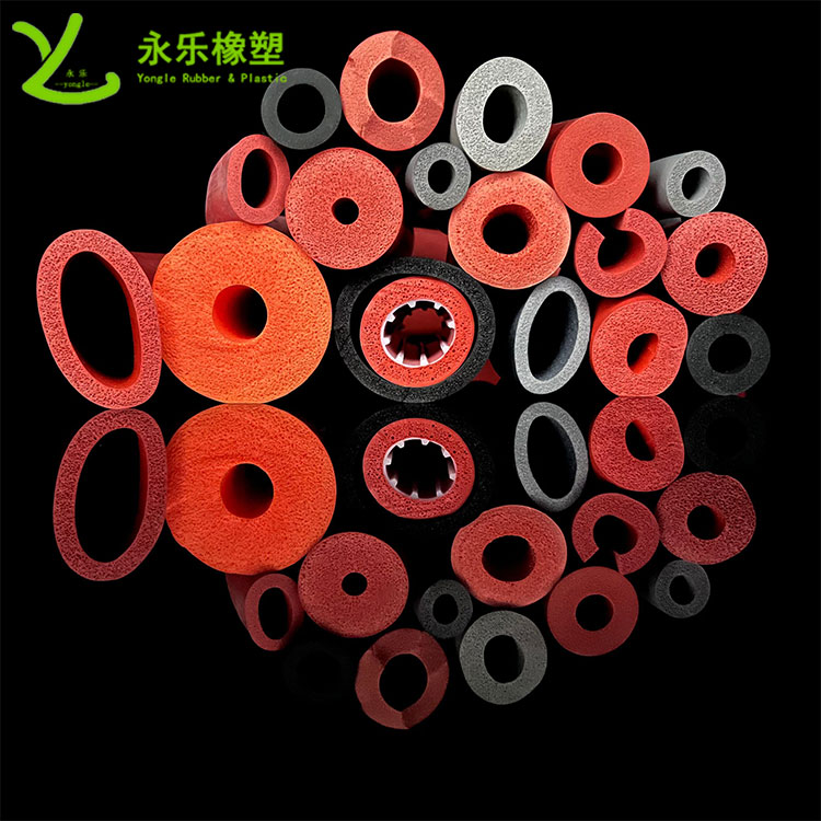 擠出發(fā)泡硅膠管，耐高溫發(fā)泡硅膠管，耐老化發(fā)泡硅膠管